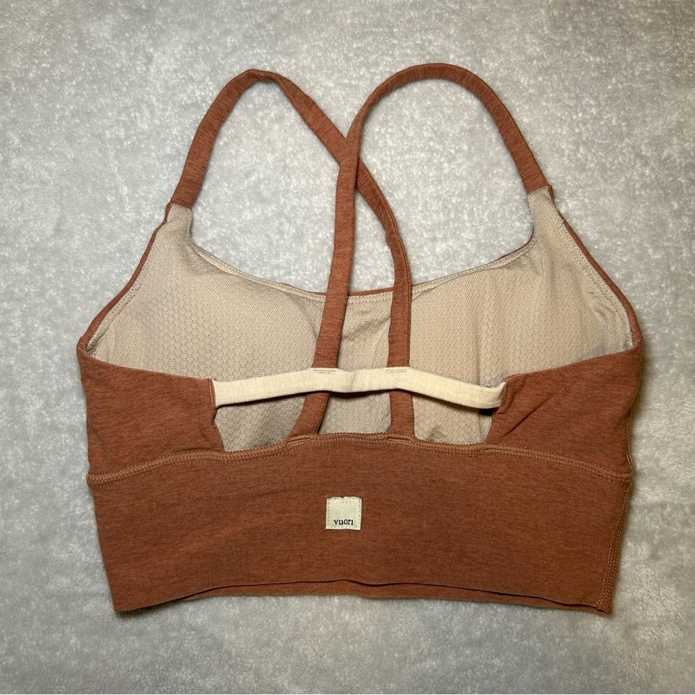 Vuori Long Line Elevation Bra Orange Size Extra Small - Picture 3 of 4